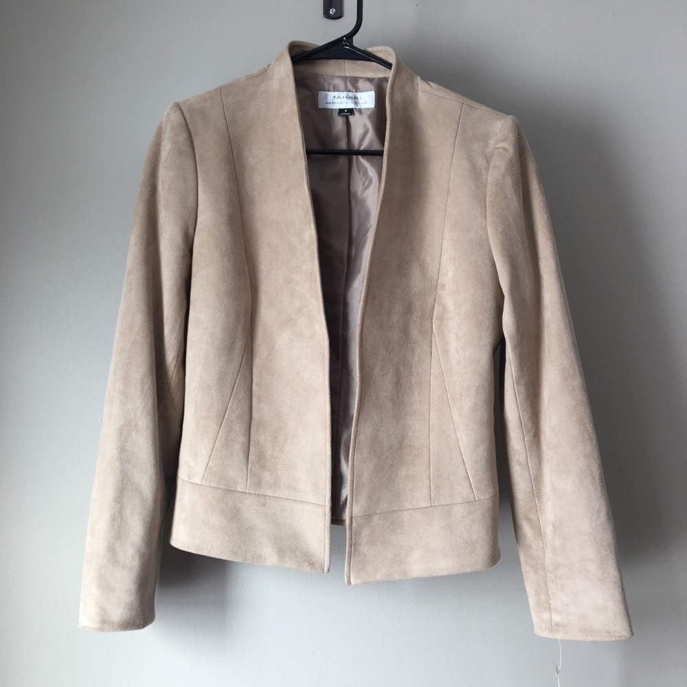 Tahari suede jacket - new with tags